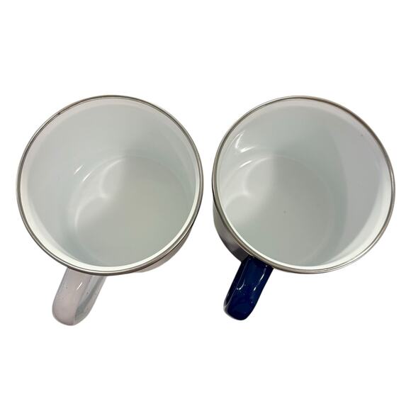 Toyota camping enamel/metal coffee mugs, set of two - Picture 2 of 5